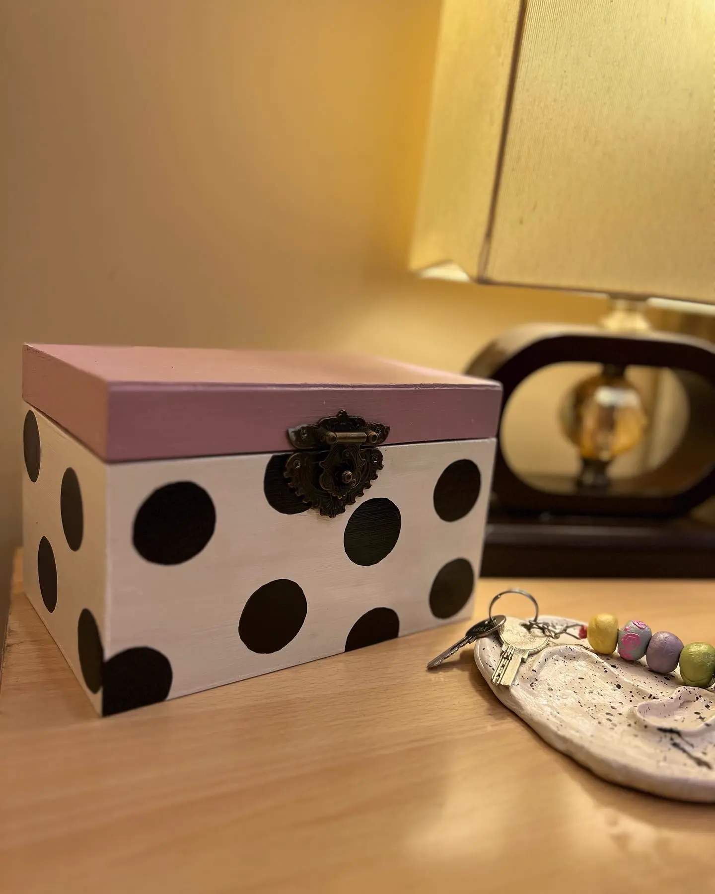 Hand-painted decorative boxes and custom art pieces